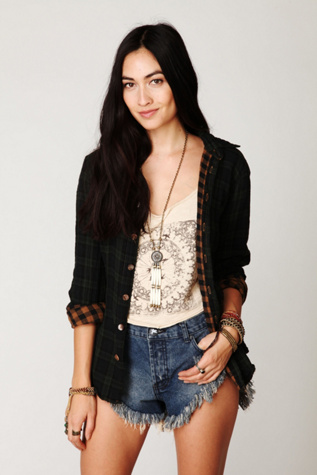 Denim Cutoff Short