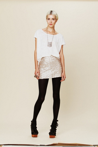 Fever Sequin Bodycon Skirt