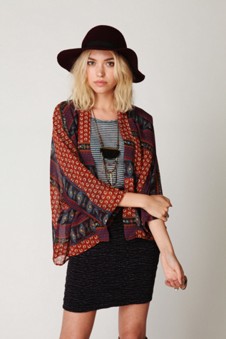 Paisley Printed Kimono