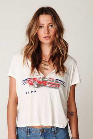 Henley Graphic Tee