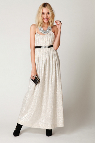 FP New Romantics Foiled Maxi Dress
