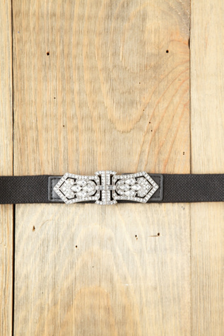 Rhinestone Crest Belt