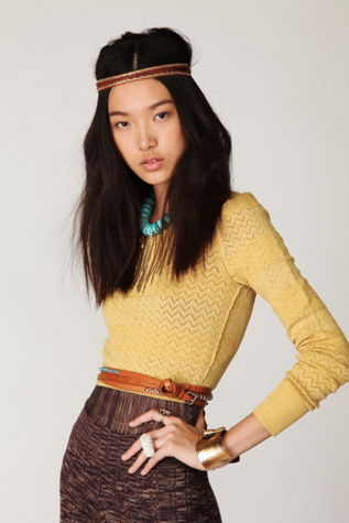 Stone Studded Double Wrap Belt