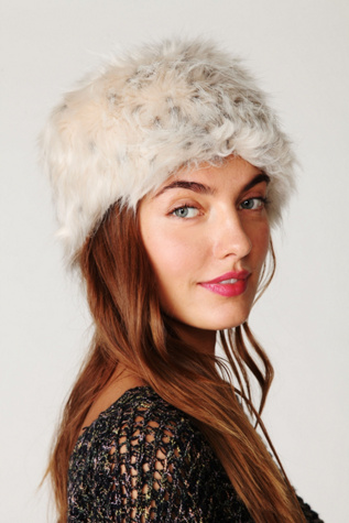 Babushka Faux Fur Hat