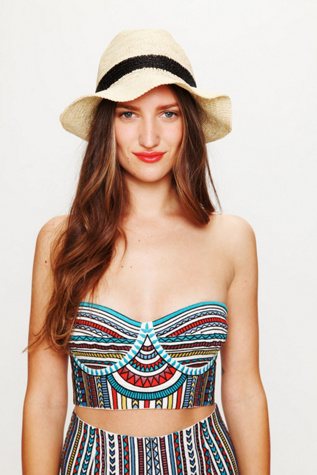 Embroidered Bustier Top