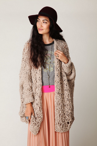 Cashmere Crochet Cardigan