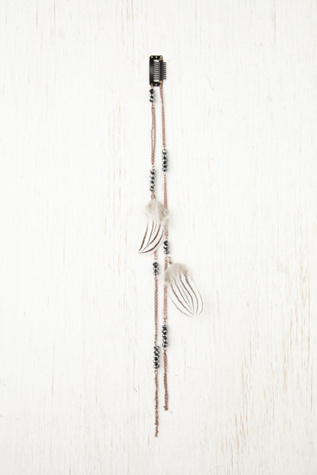 Glitzed Feather Clip