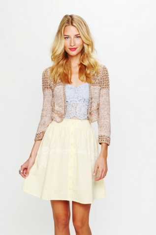 Paisley Cropped Sweater