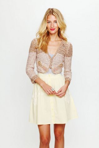 Paisley Cropped Sweater