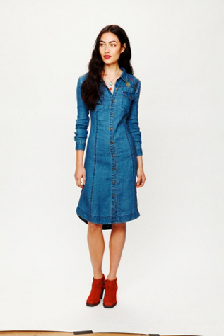 Linen Chambray Shirtdress