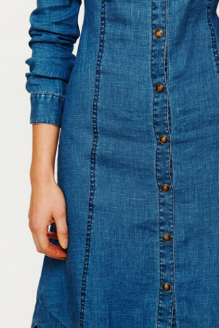 Linen Chambray Shirtdress