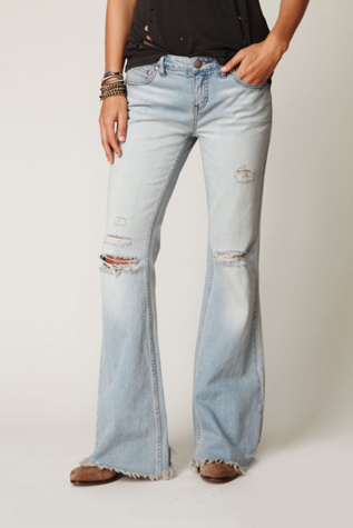 Destroyed Denim Flare