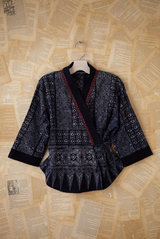Vintage Indonesian Printed Jacket