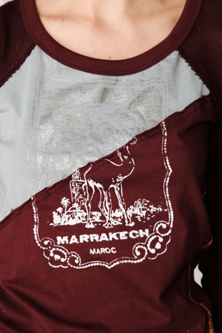 Long Sleeve Mixed Graphic Baseball Tee