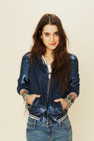 Sequin Baseball Jacket