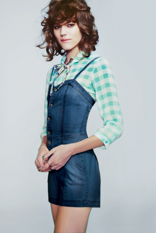 Sweetheart Denim Romper