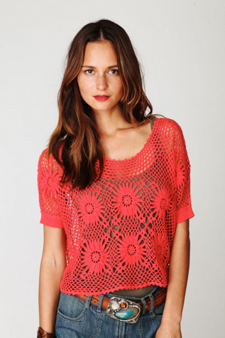 FP New Romantics Bloom Crochet Top