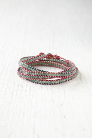 Harper Contrast Stitch Wrap Bracelet
