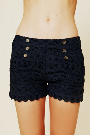 Battenburg Lace Shorts