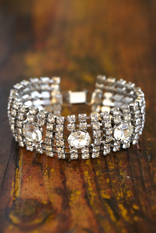 Free People Vintage Rhinestone Bracelet in Vintage-Jewelry
