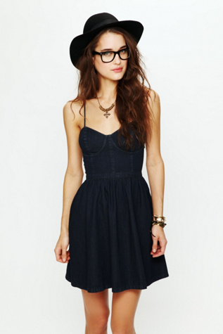 Denim Bustier Dress