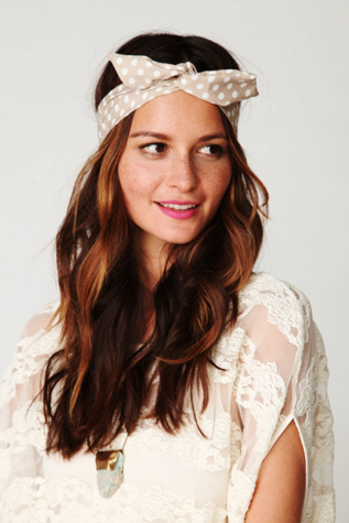 Polka Dot Tie Turban