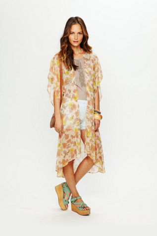 Printed Long Bed Jacket