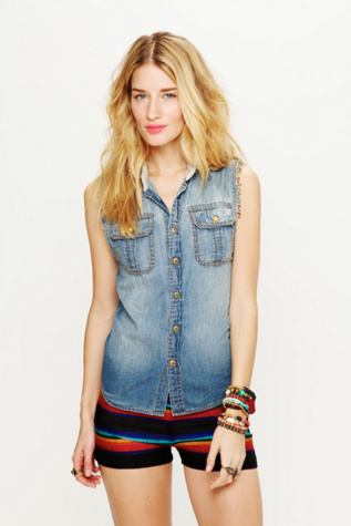High Waisted Baja Stripe Shorts