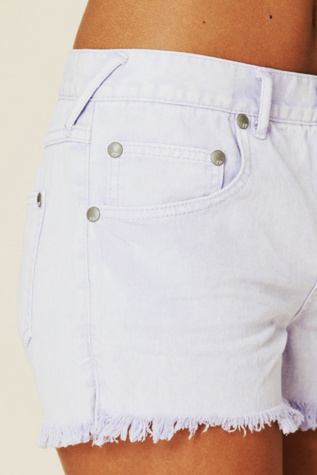 Colored Denim Cutoff Shorts