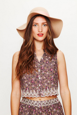 Daisy Eyelet Button Down