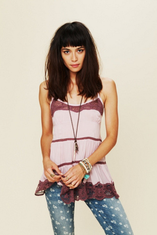 Viscose Voile Tiered Babydoll Cami
