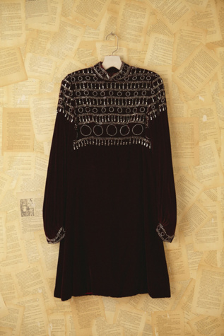 Vintage 1960s Velvet Party Dress