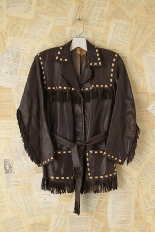 Vintage Fringe Leather Jacket