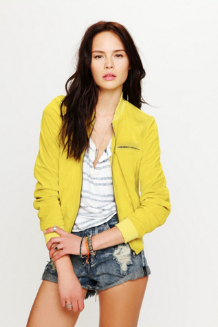 Perforated Suede Jacket