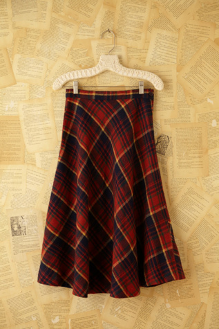 Free People Vintage Plaid Skirt in vintage-skirts