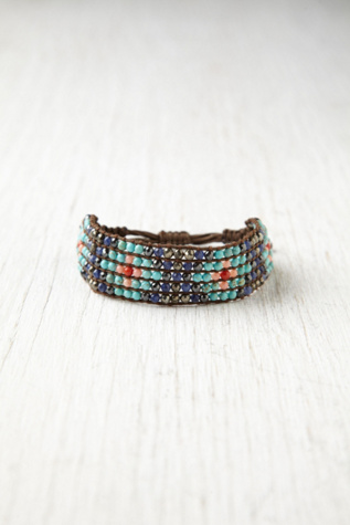 Narrow Beaded Friendship Bracelet 