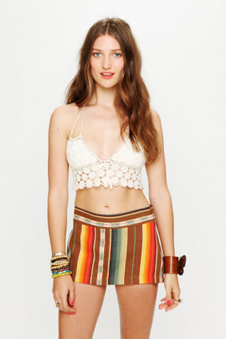 Stripe Micro Mini Skirt