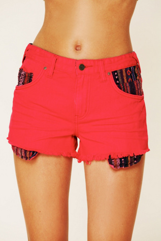 Rugged Ripped Baja Denim Shorts