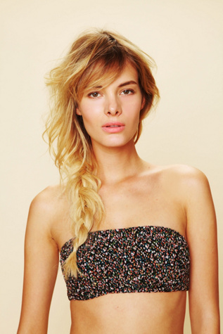 Printed Smocked Bandeau