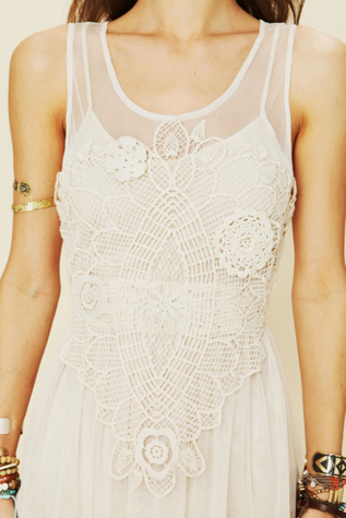 Crochet Applique Dress