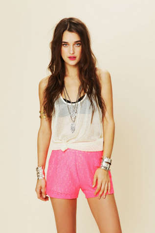 Highwaisted Lace Shorts