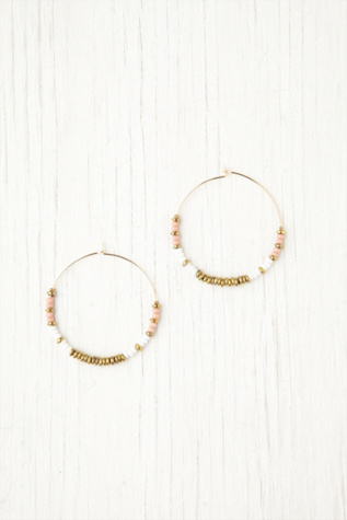 Beaded Zoe Hoops