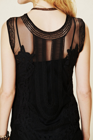 Elle Embroidered Dropwaist Mini Dress