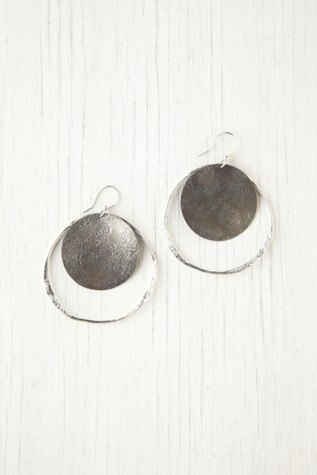Disc Hoop Earrings