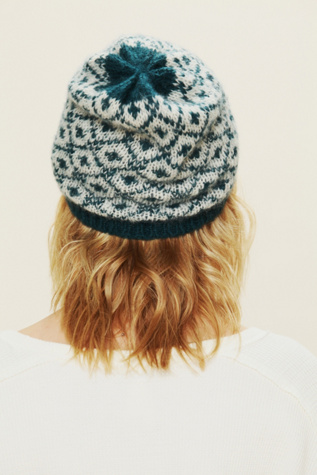 Oat / Teal Diamond