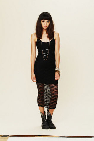Free People All Over Lace Maxi Slip