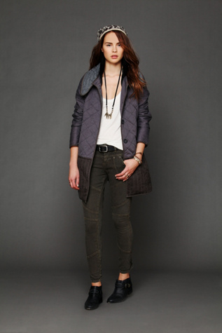 Quilted Long Jacket