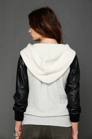 Vegan Leather Hoodie