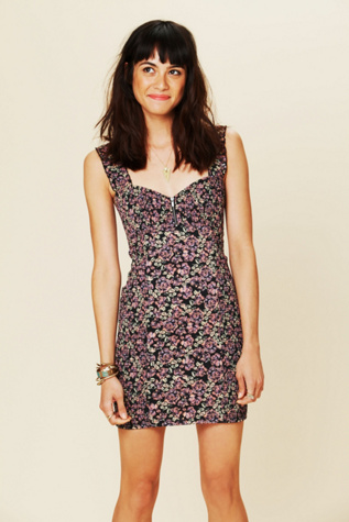 Smocked Printed Bodycon