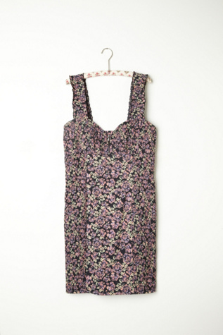 Smocked Printed Bodycon
